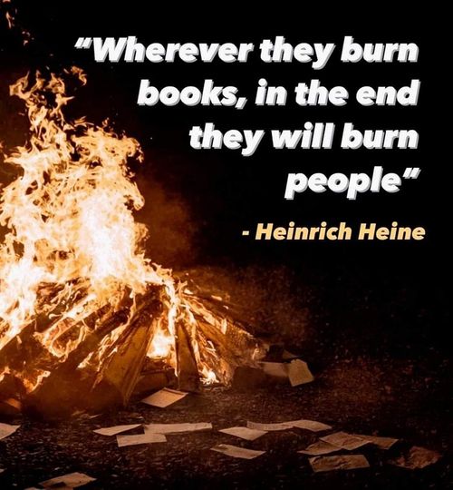 #HeinrichHeine #Heine #BookBurn #Books #SaveBooks #Scary #ScaryButTrue #Power #History #HistoryLovers #HistoryFacts #Quotes #Philosophy #QuoteOfTheDay #Greatness #Knowledge  #Wisdom #XZEmpire #XZQuotes