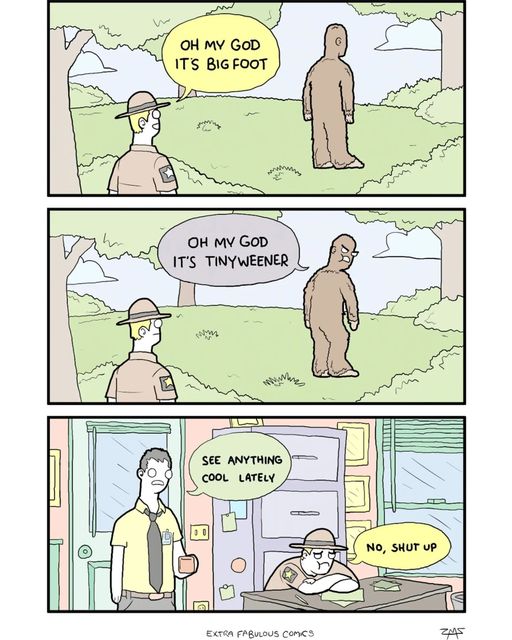 Didn’t see nuthin!  #BigFoot #XZEmpire #XZAnimals #AnimalsOfTheWorld